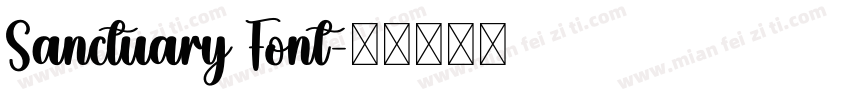 Sanctuary Font字体转换
